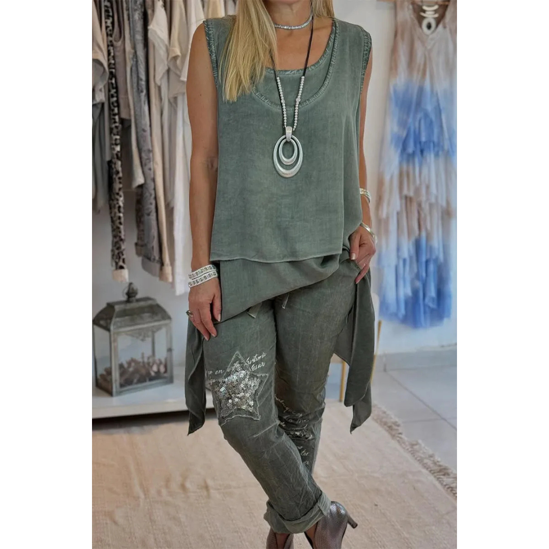 Lieselotte - Lässiges Boho-Zweiteiler-Outfit für Damen