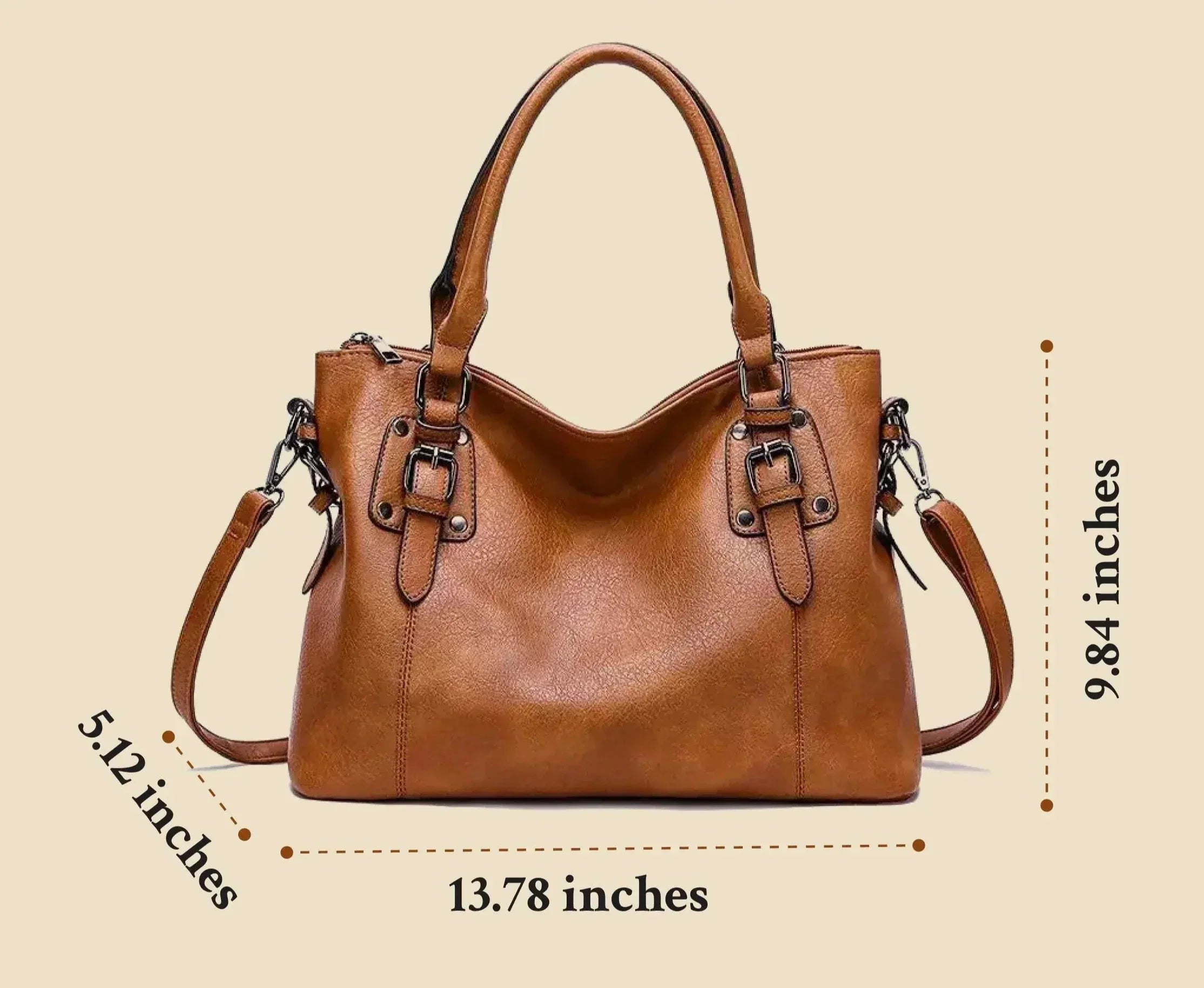 Hildegard - Vielseitige Tragetasche mit verstellbarem Schulterriemen