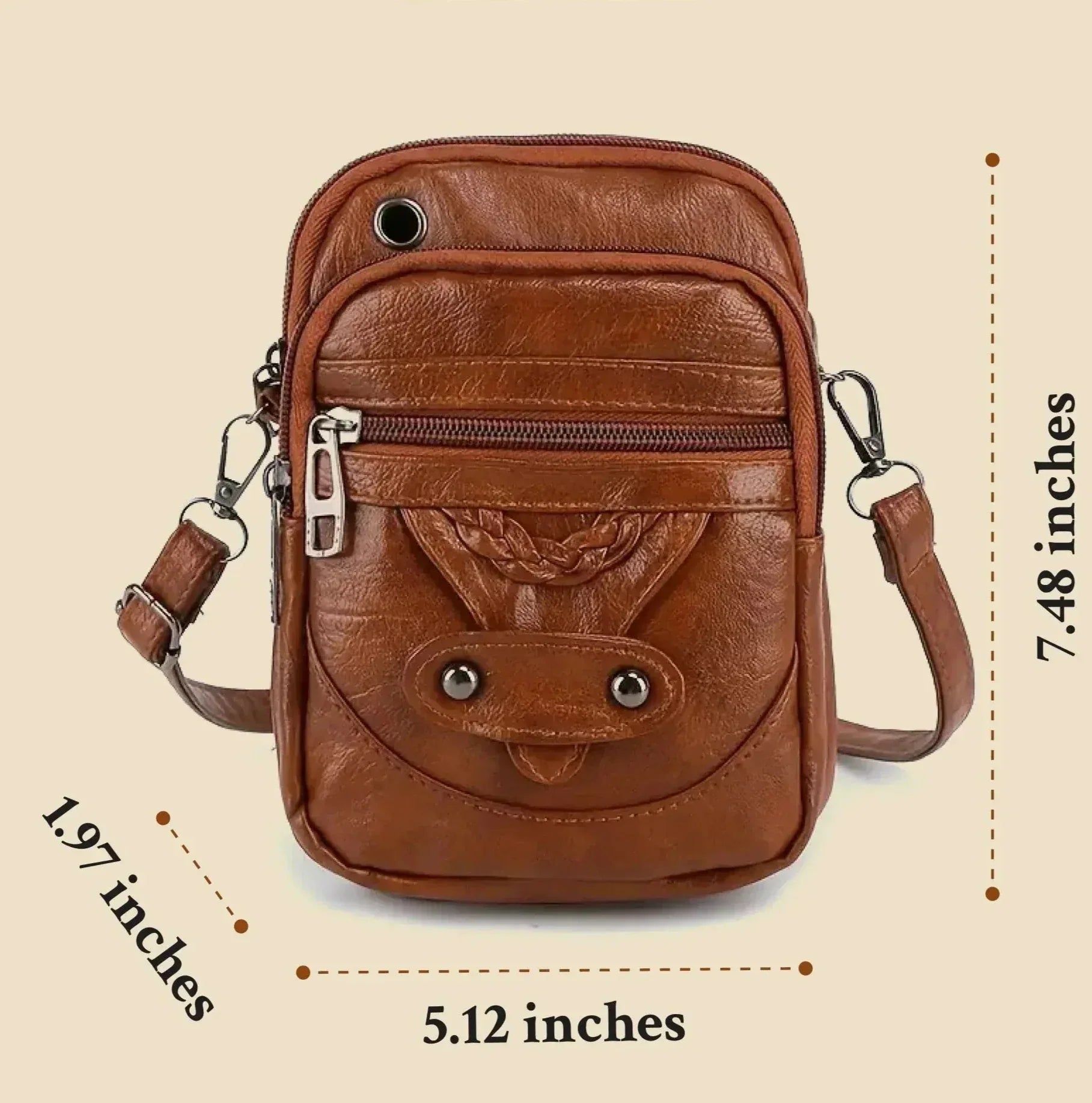 Irma - Retro-Messenger-Umhängetasche für Reisen