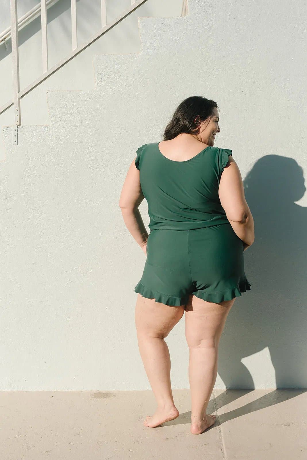 Tanja - Schickes hochtailliertes Badeanzug-Set