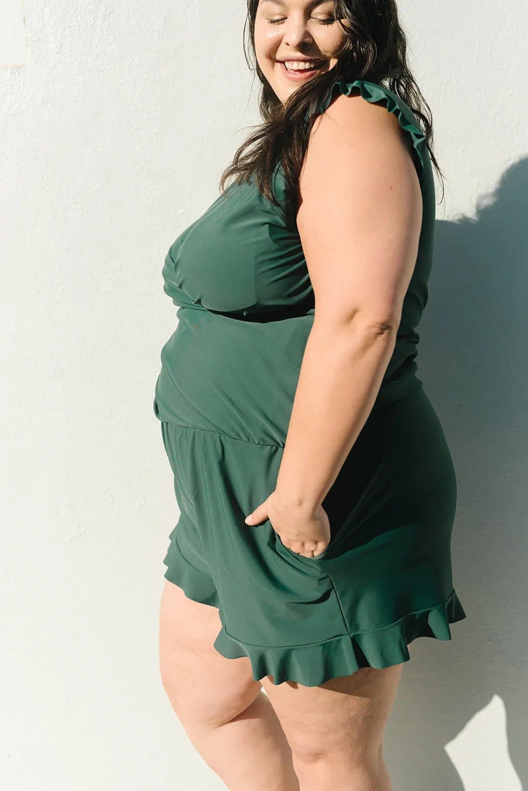 Tanja - Schickes hochtailliertes Badeanzug-Set