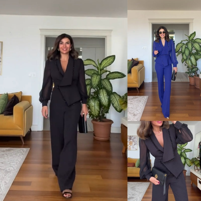 Constanze - Elegantes zweiteiliges Blazer-und-Hosen-Set