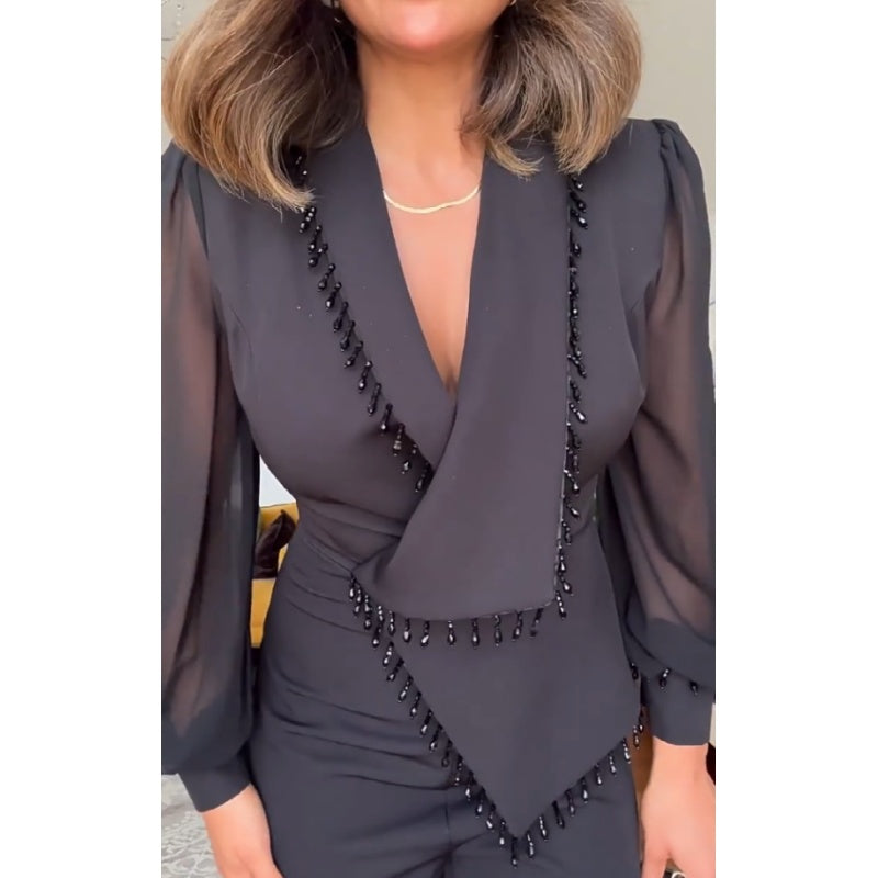 Constanze - Elegantes zweiteiliges Blazer-und-Hosen-Set