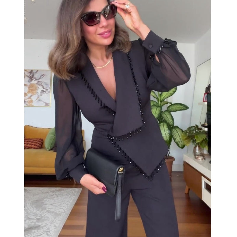 Constanze - Elegantes zweiteiliges Blazer-und-Hosen-Set