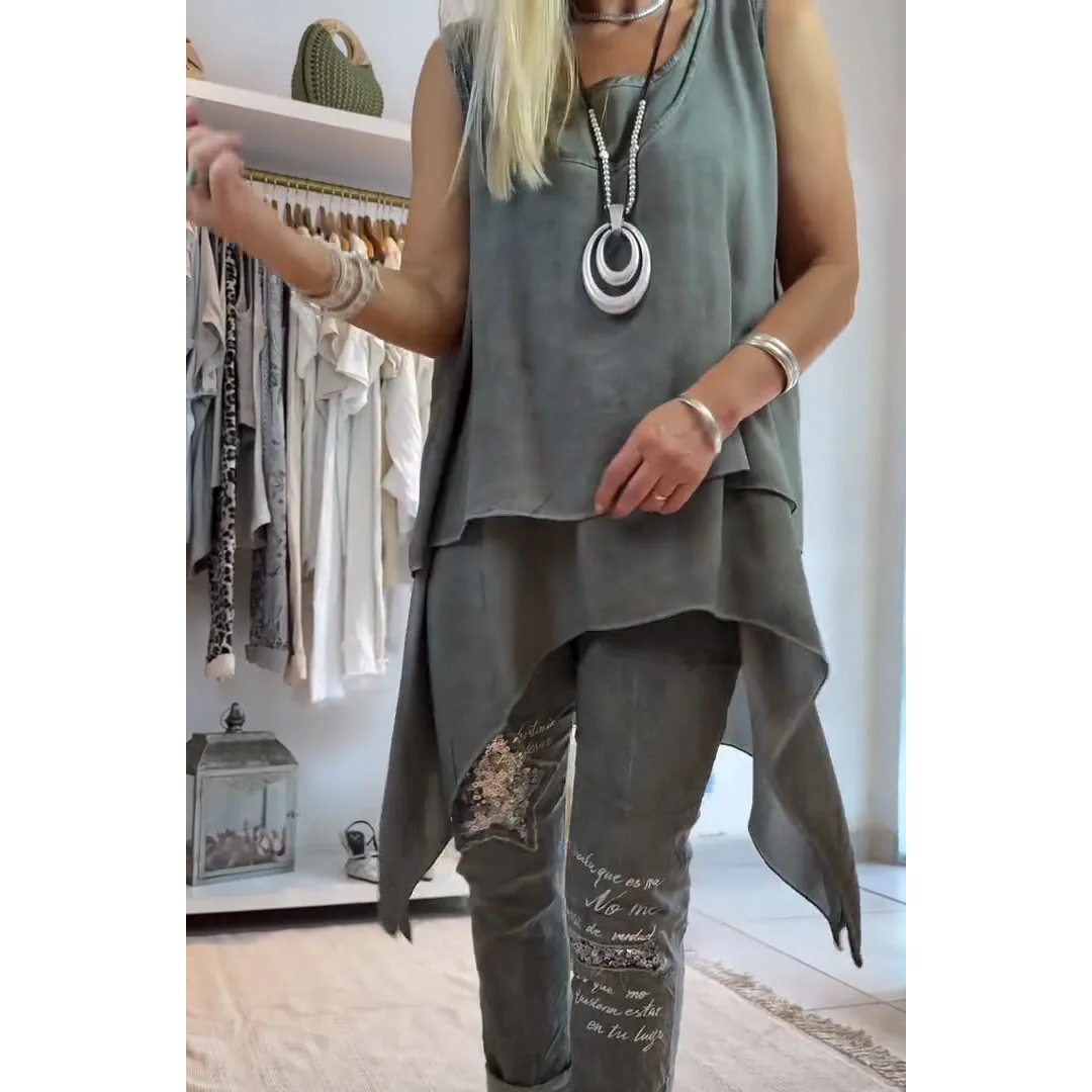 Lieselotte - Lässiges Boho-Zweiteiler-Outfit für Damen