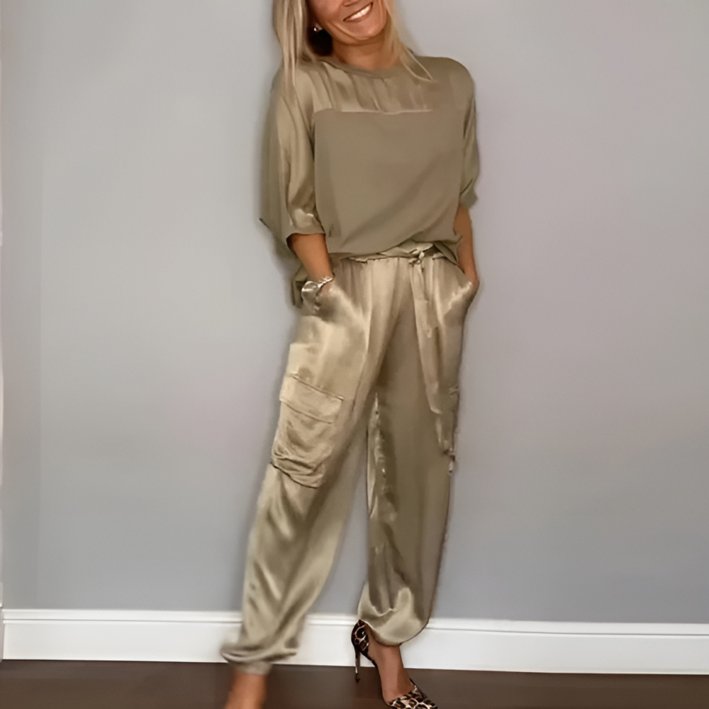Sandra - Stilvolles lässiges Zweiteiler-Set für Damen